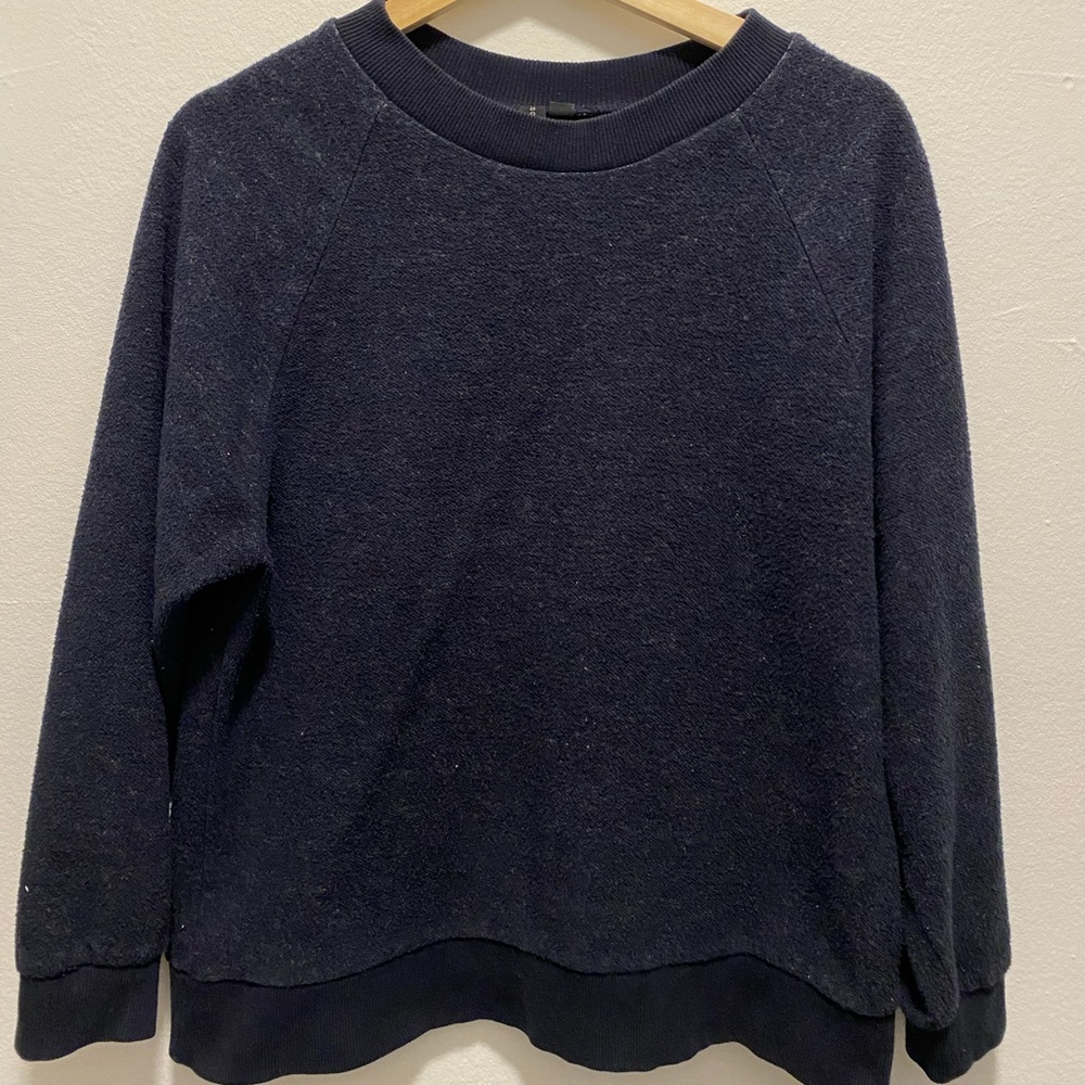 Knot Sisters crew neck navy sweatshirt